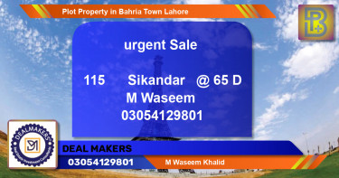 Residential Plot for Sale in Bahria Town, Lahore - (BP-51721)