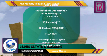 Residential Plot for Sale in Bahria Town, Lahore - (BP-51751)