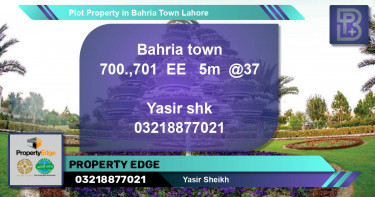 Residential Plot for Sale in Bahria Town, Lahore - (BP-51763)