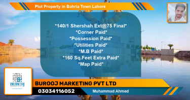 Residential Plot for Sale in Bahria Town, Lahore - (BP-51771)