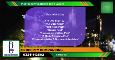 Residential Plot for Sale in Bahria Town, Lahore - (BP-51794)