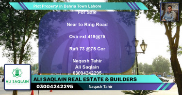 Residential Plot for Sale in Bahria Town, Lahore - (BP-51798)