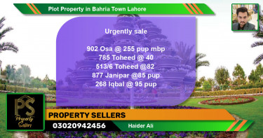 Residential Plot for Sale in Bahria Town, Lahore - (BP-51801)