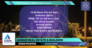 Residential Plot for Sale in Bahria Town, Lahore - (BP-51811)