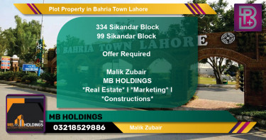 Residential Plot for Sale in Bahria Town, Lahore - (BP-51833)
