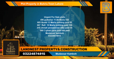Residential Plot for Sale in Bahria Town, Lahore - (BP-51871)