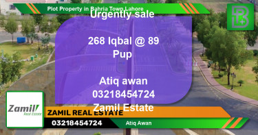 Residential Plot for Sale in Bahria Town, Lahore - (BP-51879)