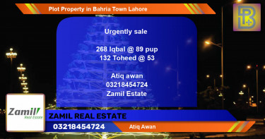 Residential Plot for Sale in Bahria Town, Lahore - (BP-51970)