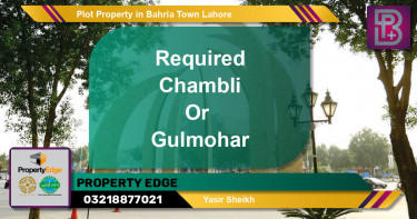 Residential Plot for Sale in Bahria Town, Lahore - (BP-52000)