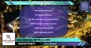 Residential Plot for Sale in Bahria Town, Lahore - (BP-52016)