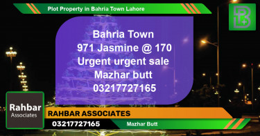 Residential Plot for Sale in Bahria Town, Lahore - (BP-52028)