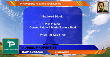 Residential Plot for Sale in Bahria Town, Lahore - (BP-52068)