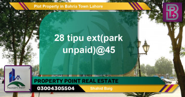 Residential Plot for Sale in Bahria Town, Lahore - (BP-52108)