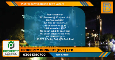 Residential Plot for Sale in Bahria Town, Lahore - (BP-52155)
