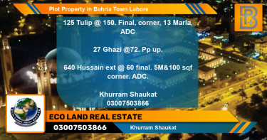 Residential Plot for Sale in Bahria Town, Lahore - (BP-52188)