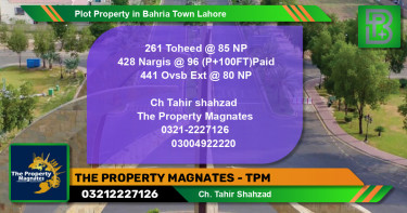 Residential Plot for Sale in Bahria Town, Lahore - (BP-52192)