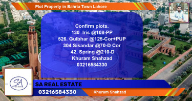 Residential Plot for Sale in Bahria Town, Lahore - (BP-52194)