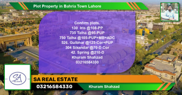 Residential Plot for Sale in Bahria Town, Lahore - (BP-52200)