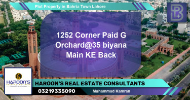 Residential Plot for Sale in Bahria Town, Lahore - (BP-52218)