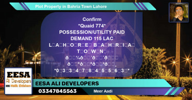 Residential Plot for Sale in Bahria Town, Lahore - (BP-52269)