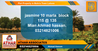 Residential Plot for Sale in Bahria Town, Lahore - (BP-52273)