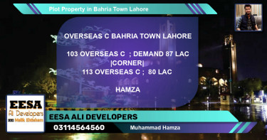 Residential Plot for Sale in Bahria Town, Lahore - (BP-52279)
