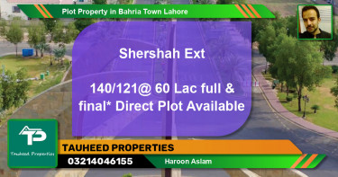 Residential Plot for Sale in Bahria Town, Lahore - (BP-52291)