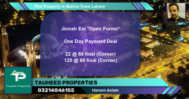 Residential Plot for Sale in Bahria Town, Lahore - (BP-52292)