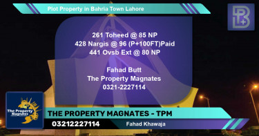 Residential Plot for Sale in Bahria Town, Lahore - (BP-52320)