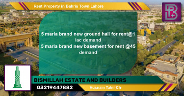 Residential Property for Rent in Bahria Town, Lahore - (BP-52334)