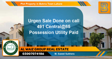 Residential Plot for Sale in Bahria Town, Lahore - (BP-52344)