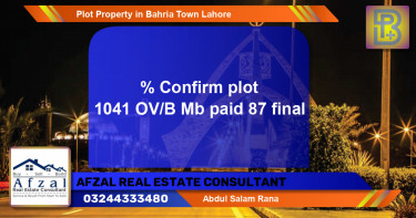 Residential Plot for Sale in Bahria Town, Lahore - (BP-52352)