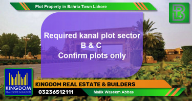 Residential Plot for Sale in Bahria Town, Lahore - (BP-52401)
