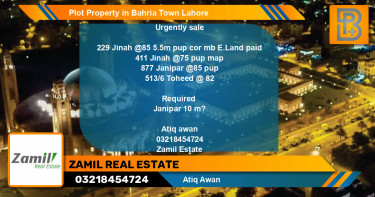 Residential Plot for Sale in Bahria Town, Lahore - (BP-52435)