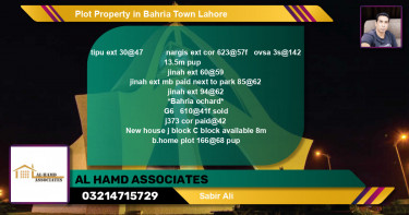 Residential Plot for Sale in Bahria Town, Lahore - (BP-52469)