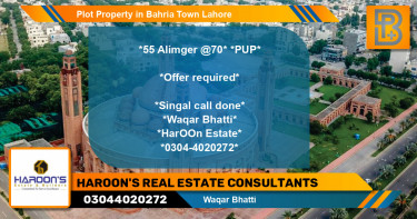 Residential Plot for Sale in Bahria Town, Lahore - (BP-52498)
