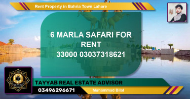 Residential Property for Rent in Bahria Town, Lahore - (BP-52517)