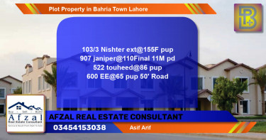 Residential Plot for Sale in Bahria Town, Lahore - (BP-52518)