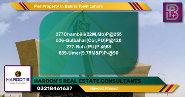 Residential Plot for Sale in Bahria Town, Lahore - (BP-52549)