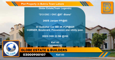 Residential Plot for Sale in Bahria Town, Lahore - (BP-52559)