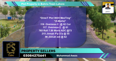 Residential Plot for Sale in Bahria Town, Lahore - (BP-52579)