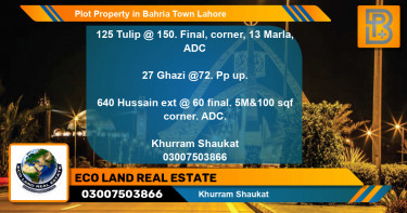 Residential Plot for Sale in Bahria Town, Lahore - (BP-52763)