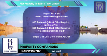 Residential Plot for Sale in Bahria Town, Lahore - (BP-52769)