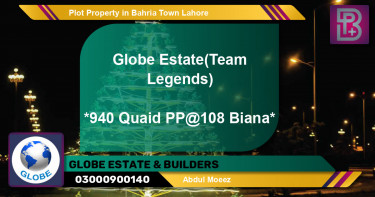 Residential Plot for Sale in Bahria Town, Lahore - (BP-52781)