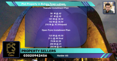 Residential Plot for Sale in Bahria Town, Lahore - (BP-52787)