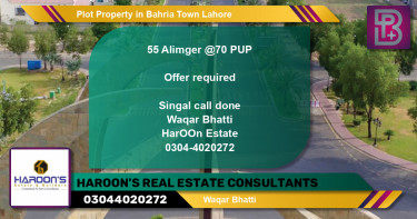 Residential Plot for Sale in Bahria Town, Lahore - (BP-52802)