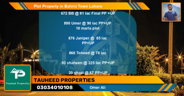 Residential Plot for Sale in Bahria Town, Lahore - (BP-52822)