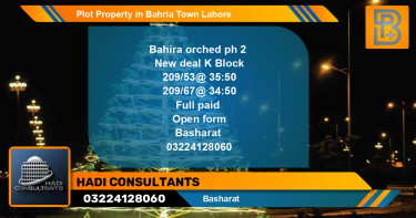 Residential Plot for Sale in Bahria Town, Lahore - (BP-52836)