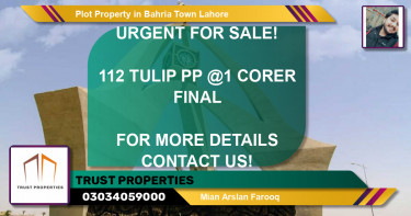 Residential Plot for Sale in Bahria Town, Lahore - (BP-52851)