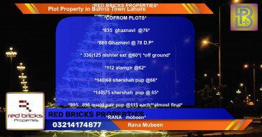 Residential Plot for Sale in Bahria Town, Lahore - (BP-52890)